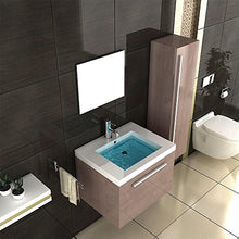 Lavandino e mobiletto marrone // specchio/bagno mobile da bagno/lavello/lavabo/lavibili spazio