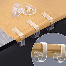 Lindong - Confezione da 50 clip per tovaglia in plastica trasparente