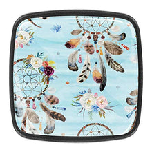 Fiori ornamentali tribali nativi americani Pomelli per Porta Set di 4 Pomelli per Mobili Manopole per Cassetti Cucina Armadio Vetro