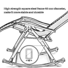 Generic Brands Sedie da Giardino reclinabili utili per Sdraio a gravità Zero, Sedia a Dondolo da Giardino per Esterni con Supporti in Cotone 200 kg