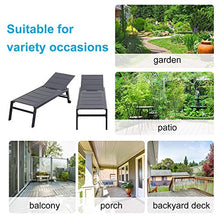 giordano shop Lettino Prendisole da Giardino 72x168x102 cm in Alluminio e Textilene Grigio