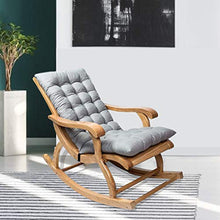 Cuscini per sedie a sdraio, cuscini per mobili da giardino – mobili da giardino portatile spesso imbottito per letto/sedia relax per viaggi/vacanze/interno/esterno (129,9 x 49,8 x 11,9 cm, grigio)
