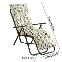 ZYZY - Cuscino per sedia a sdraio, morbido cuscino per chaise longue per interni ed esterni