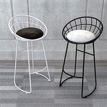 Dongy Bar Sedia d'oro Semplice Moderna Ferro Sgabello da Pranzo Home Indietro Oro caffè di Svago di Alta Vento Adatto for Interno Sedie (Color : Seatheight45cm)