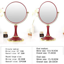 Specchi da Tavolo Antideflagrante -GDingQ Red Double-sided Specchi, 1X / 3X ingrandimento dello Specchi di bellezza di plastica rotondo Bagno trucco dello Specchi Light Weight Dressing Specchi Specchi