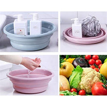 MISDD Silicone di Modo for Campeggio Pieghevole Lavabo Pieghevole Benna/Piatto Vasca Fredda Solid Lavabo (Color : Purple)