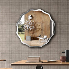 Mirror Specchio/Frameless Specchio del Bagno Ondulato Specchio per Il Trucco Bathroom Wall Specchio 19.6 Pollici