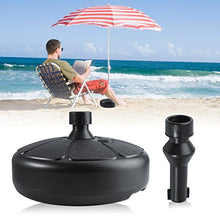 Base per ombrellone, base per ombrellone rotondo in plastica Supporto per bancone riciclabile, base per ombrellone
