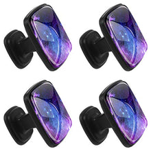 Nebulosa Viola Spazio Pomelli per Porta Set di 4 Pomelli per Mobili Manopole per Cassetti Cucina Armadio Vetro