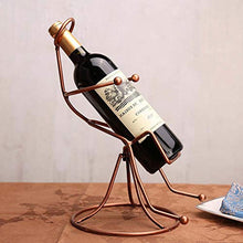 GSAGJsf Wine Rack, Supporto in Ferro battuto del Vino, Retro Ferro Battuto Wine Organizzazione Decorazione Domestica Ornamenti