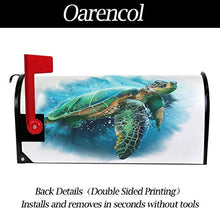 Acquerello Tartaruga Mare Cassetta delle Poste Copre Magnetica Estate Oceano Animale Pittura Giardino Cantiere Decorazione Casa Dimensione Standard 53,3 cm x 45,7 cm