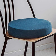 Lesong - Cuscino imbottito per sedia da bistrot imbottito, cuscino rotondo rimovibile per cucina, giardino, sala da pranzo, patio, 50 x 50 cm, colore: blu scuro