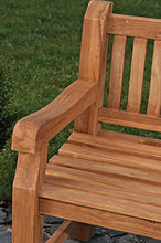 CLP – Panca da giardino in legno teak Jackson V2 in legno teak massiccio, resistente agli agenti atmosferici, 5 dimensioni, 2 posti / 3 posti