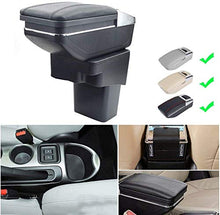 Armrest for N ISSAN Juke ESQ 2014-2017 Braccio ARBREST Box Auto Centro Console Console Braccio Braccio con Funzione Charging 7 Porte USB LED LED (Color : Black with Red Line)