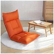 SMC Pieghevole Singolo Piccolo Divano Letto per Computer dormitorio Balcone Balcone Finestra Sedia (Color : Orange)