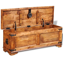 XINGLIEU baule portaoggetti Marrone, baule portaoggetti in legno, tavolo supplementare, 110 x 35 x 40 cm