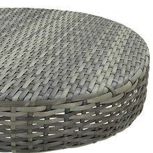 FAMIROSA Tavolo da Giardino Grigio 60,5x106 cm in Polyrattan