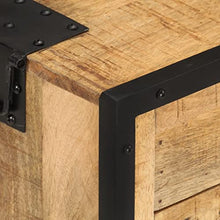 vidaXL Comodino 43x30x51 in Legno Massello di Mango Grezzo