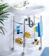 WENKO Scaffale sotto lavabo in cromo - 2 piani, Acciaio, 53 x 63.5 x 41 cm, Cromo