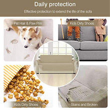 PETCUTE Copripoltrona per Divano Trapuntato Luxury Protegge da Animali Extra Morbido Beige 3 Plazas