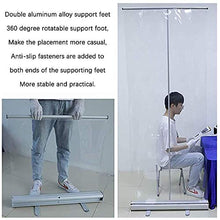 Protezione Contro Lo Starnuto, Schermo Divisorio Trasparente da Pavimento per Aula, Negozio, Scudo Anti-starnuto in Perspex Trasparente per Ufficio (Size : 120 * 200cm)