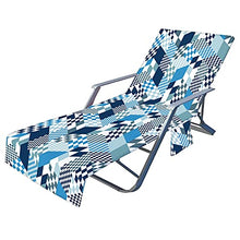 sdfsa - Telo coprisedia da spiaggia con tasche laterali in spugna, per piscina, chaise longue e chaise
