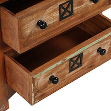 SKM Cassettiera 60x30x75 cm in Legno Massello di Recupero