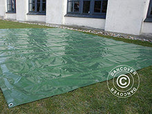 Dancover Telo Telone occhiellato 4x6m, PVC 600g/m² Verde, Ignifugo