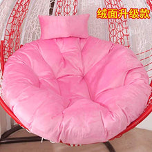 DIELUNY Cuscini per cestini sospesi, Imbottiti Rotondi Papasan Cuscini per sedie a Dondolo Altalena Morbido soffice Patio Giardino Imbottito Pinka 140x110cm (55x43In)