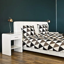 Amazon Brand - Movian Ritom - Comodino, 35 x 45 x 59 cm (Lu x La x A), bianco lucido