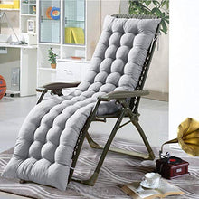Dizi248 - Spesso cuscino di ricambio per sedia a sdraio, classico, per esterni e interni, per giardino, patio, sdraio, chaise longue Grey