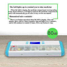 MIKLL Dispenser Automatico di Pillole Sistema organizzatore di scatole per Pillole di Grande capacità,Organizzatore Dispenser Digitale di Pillole, Timer con allarmi Timer Scatola per Pillole