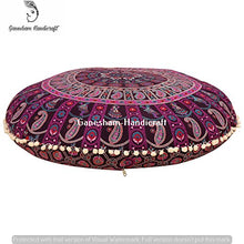 Ganesham Indiano Pouf ottomano Bohemien copricuscino Gatto Letto Boho Seating Pouf 32 x 32