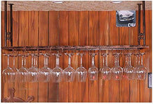 DJSMjbj - Scaffale da appendere in ferro da stiro, decorazione da soffitto, per barre, porta vetro da appendere (dimensioni: 30 x 60 cm)