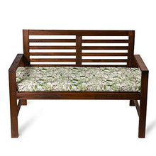 Celina Digby® - Cuscino impermeabile per panca da giardino a 3 posti, con imbottitura in morbida schiuma (144 x 54 x 6 cm), motivo: prato gallese floreale