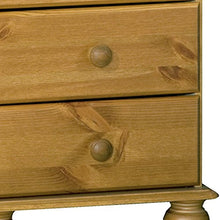 Steens, Comodino da notte con 3 cassetti, Marrone (Weiß, Kiefer, Beige), legno, pino