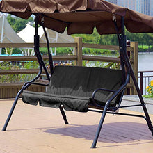 Dioche 150X50X10cm Cuscino di Ricambio per Sedia a Dondolo, coprisedile per Altalena, Prato da Giardino Impermeabile Ultraleggero e Resistente(Black)