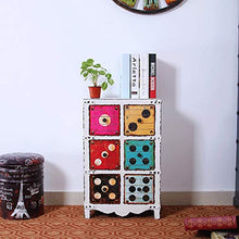 Creativo Dice Pattern Cassetto di stoccaggio Piccolo Appartamento Retro Vecchio cassetto Decorativo (Color : White)