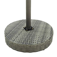 FAMIROSA Tavolo da Giardino Grigio 60,5x106 cm in Polyrattan