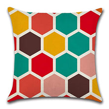 GSYYSZD Fodera per Cuscino in 4 Pezzi, Federa per Stampa Grafica Tridimensionale in Lino Adatta per Divano, Auto, Camera da Letto 45 * 45 cm,02
