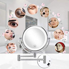 BJH Specchio per Il Trucco per Il Bagno/Specchio per vanità/a Parete Pieghevole a Parete Pieghevole