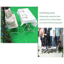 Sedile Per Terrazza All'aperto da Giardino Con Panchina da Giardino, Panchina In Metallo Durevole,Semplice Combinazione di Tavolo da Balcone E Sedia da Caffetteria,Per Veranda /Panchina D'ingresso