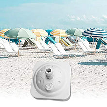 Base per ombrellone, Basamento per ombrellone Supporto per ombrellone da Spiaggia in plastica con palo in plastica per Acqua da Giardino, Supporto per ombrellone da Esterno da 10 kg riempibile