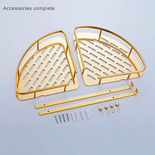 LiuliuBull W Bagno in Oro ripiano Doccia a Parete angolare cestello Shampoo stoccaggio Muro