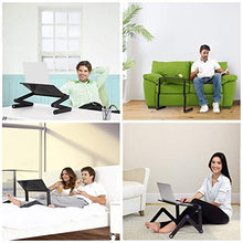 Mksutary Supporto PC Portatile Pieghevole Tavolo per PC, Tavolino per Laptop Foro di Raffreddamento, Adatto a Letto/Sofà/Tavola, Supporto PC Regolabile e Pieghevole