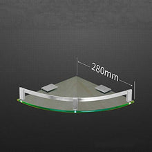Armadi Alti Space Alluminio Mensola per Bagno in Vetro Vasche da Bagno a Strato Singolo Accessori per lavabo (3 Dimensioni opzionali) (Dimensioni, 250mm), 280mm