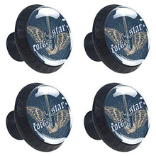 Chitarra rock star 4 PCS Pomelli per Porta, Pomolo per Mobile, Pomelli per Mobili con Viti, Maniglia per Armadietto, Pomelli per Porta, Pomelli per Cassetti per Porta, Armadio, Cassetto e Credenza