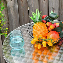 giordano shop Set Tavolino Alto e 2 Sgabelli da Giardino in Alluminio e Acciaio