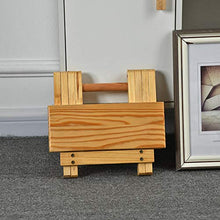 Sgabello pieghevole, portatile in legno, per uso domestico, quadrato, in bambù, pieghevole, per soggiorno, bagno, camera da letto, giardino