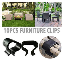 10 clip per mobili in vimini, per divano, allineamento sezionale, antiscivolo, per esterni, patio, giardino, vimini, rattan